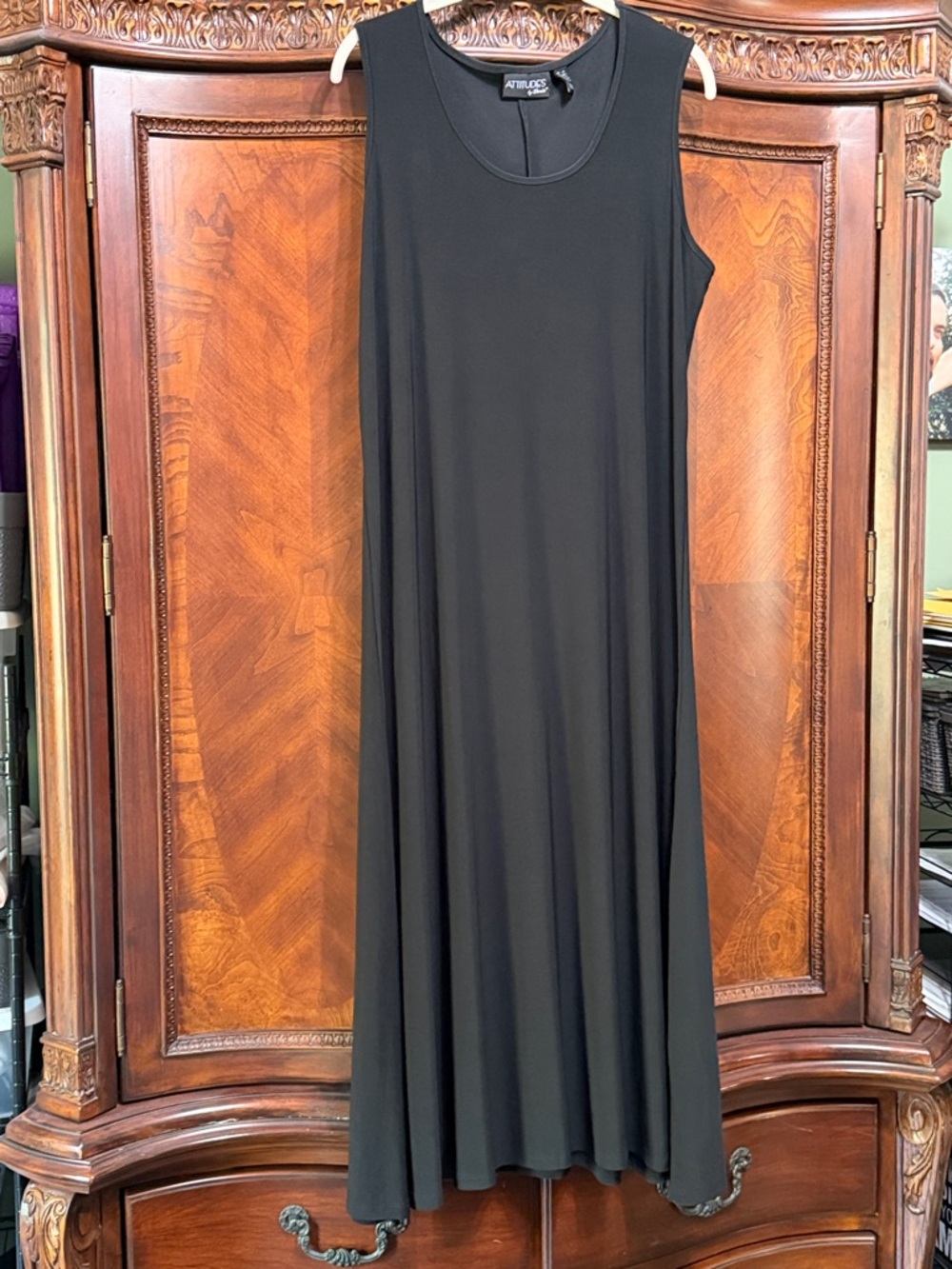 Attitudes by Renee Sleeveless Maxi Swing Dress